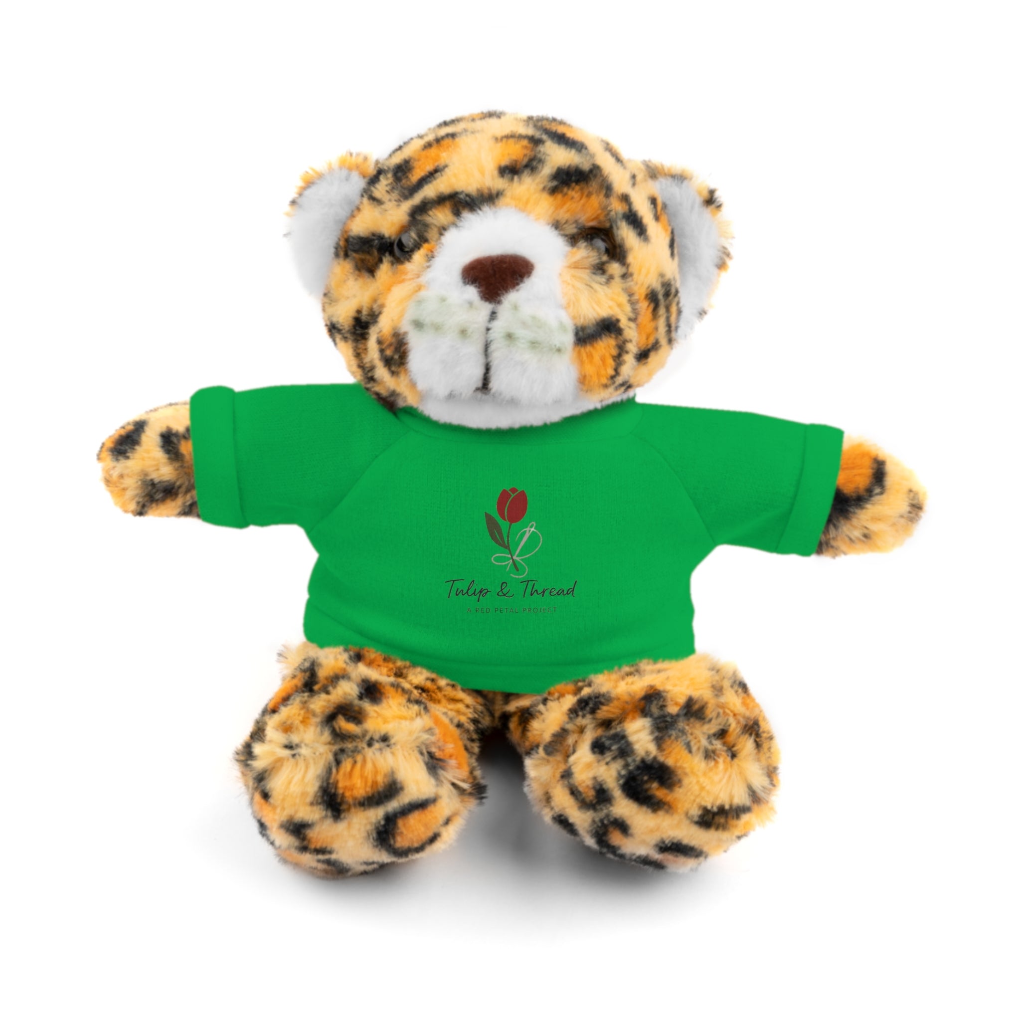 Tulip & Thread Adorable Stuffed Animal with Custom Tee - Perfect Gift for Kids, Birthdays, Holidays, Baby Showers, Plush Toy