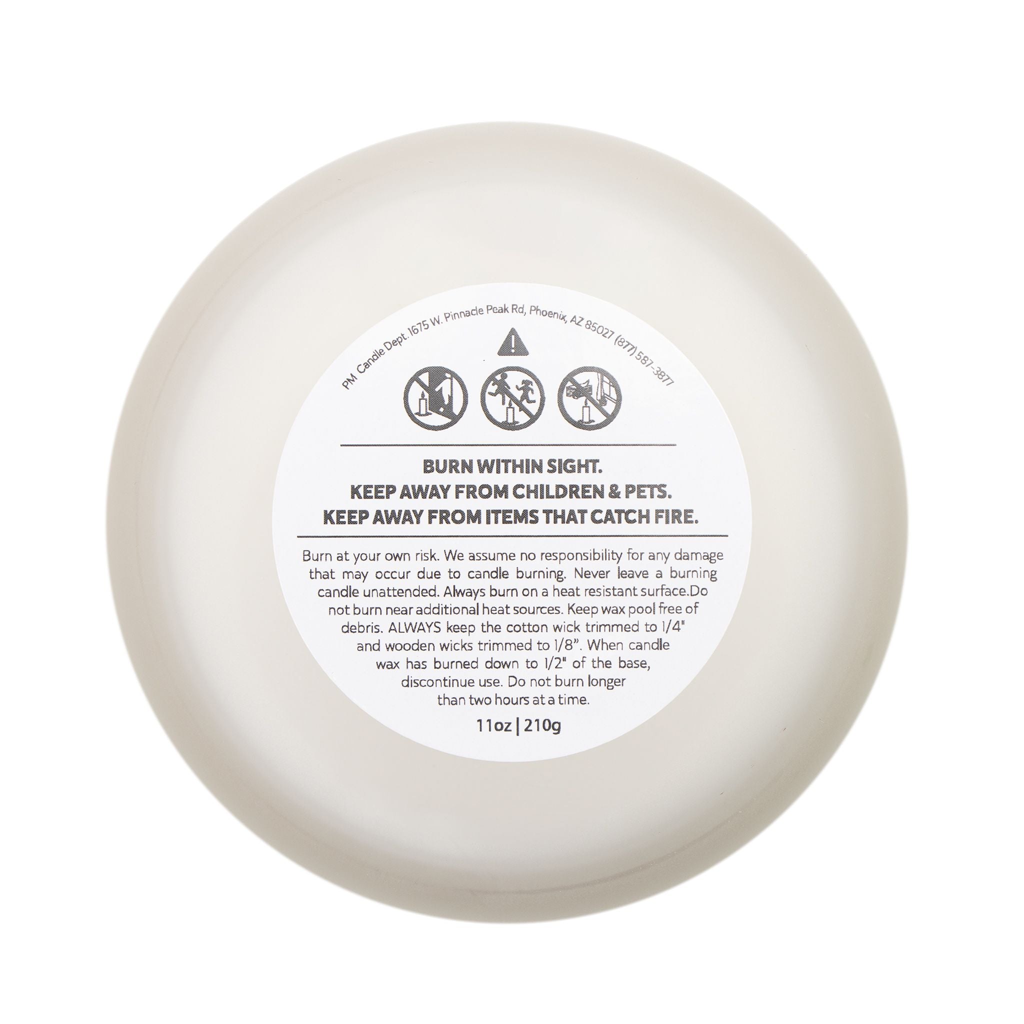 Red Petal Project Frosted Glass Candle - 11oz