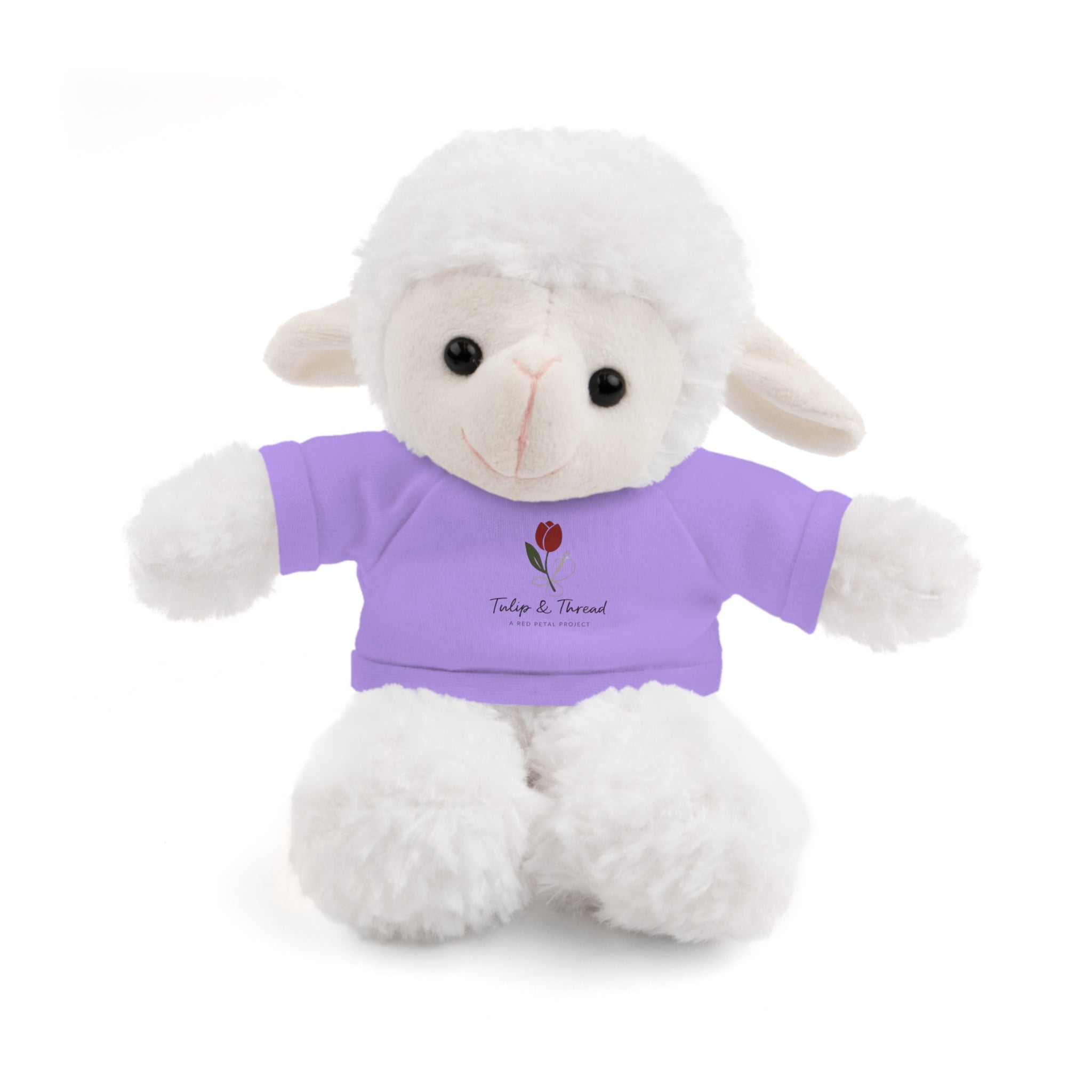 Tulip & Thread Adorable Stuffed Animal with Custom Tee - Perfect Gift for Kids, Birthdays, Holidays, Baby Showers, Plush Toy