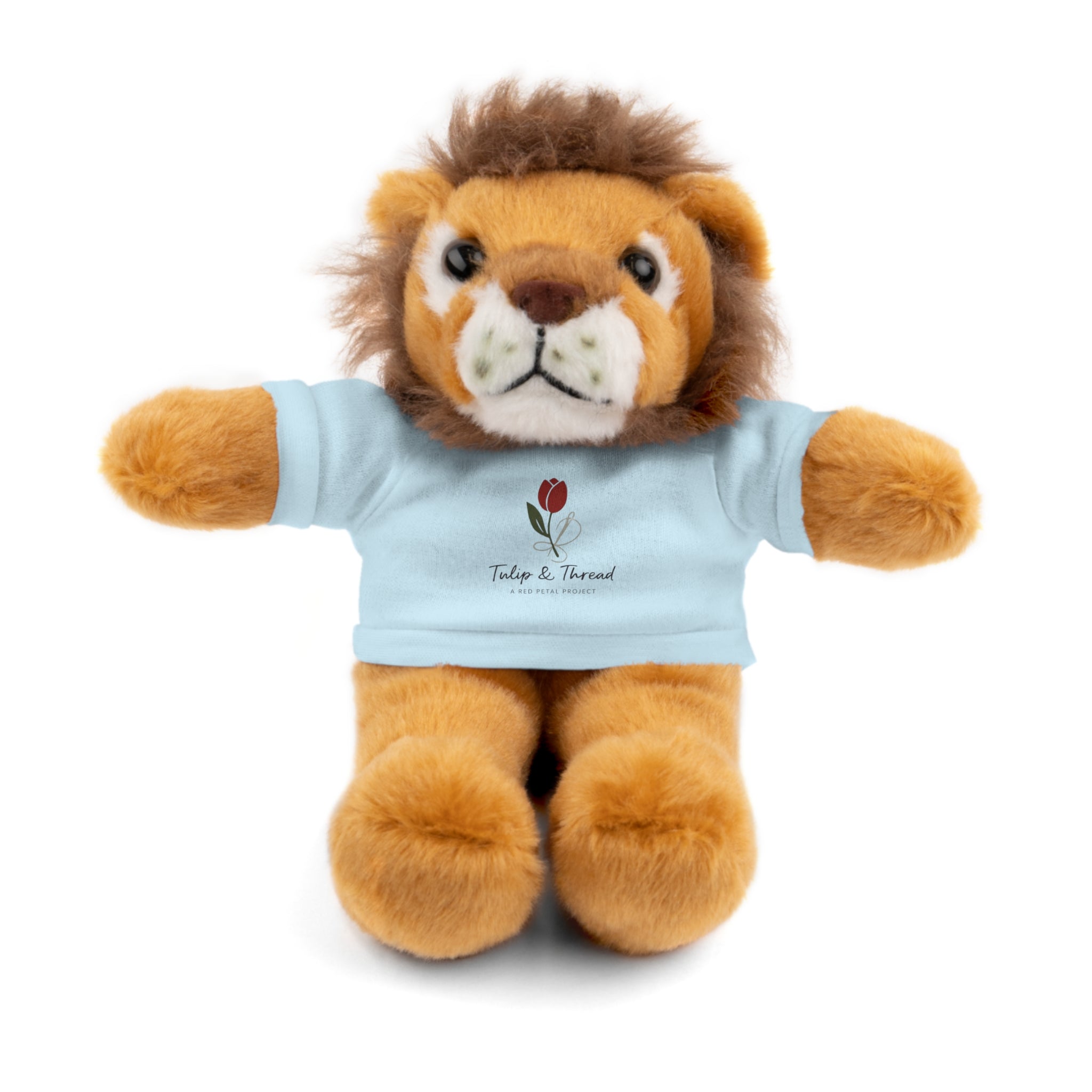 Tulip & Thread Adorable Stuffed Animal with Custom Tee - Perfect Gift for Kids, Birthdays, Holidays, Baby Showers, Plush Toy