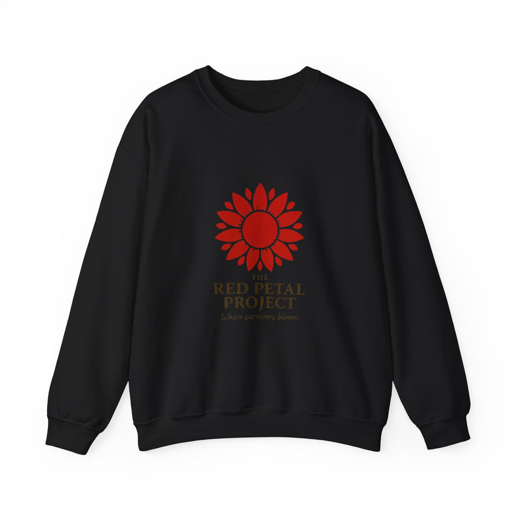 Red Petal Project Crewneck Sweatshirt - Cozy Gift, Unisex Fashion, Casual Wear, Fundraising Apparel, Sustainable Fashion