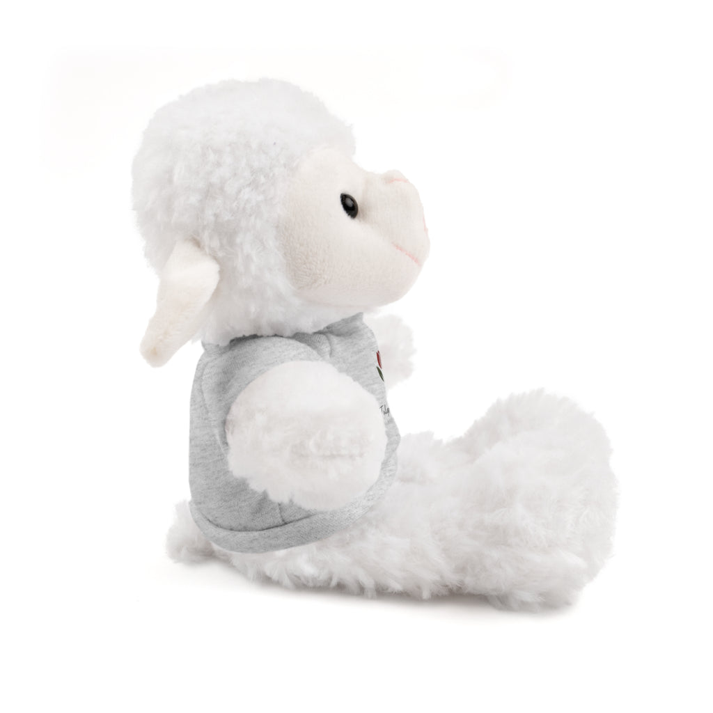 Tulip & Thread Adorable Stuffed Animal with Custom Tee - Perfect Gift for Kids, Birthdays, Holidays, Baby Showers, Plush Toy