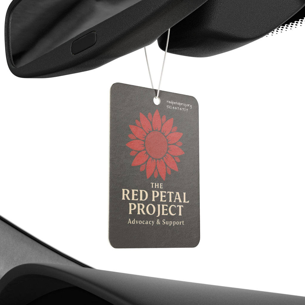 Red Petal Project Car Air Freshener | Floral Scented Gift | Eco-Friendly Choose Joy | Support Advocacy | Perfect for Home & Car