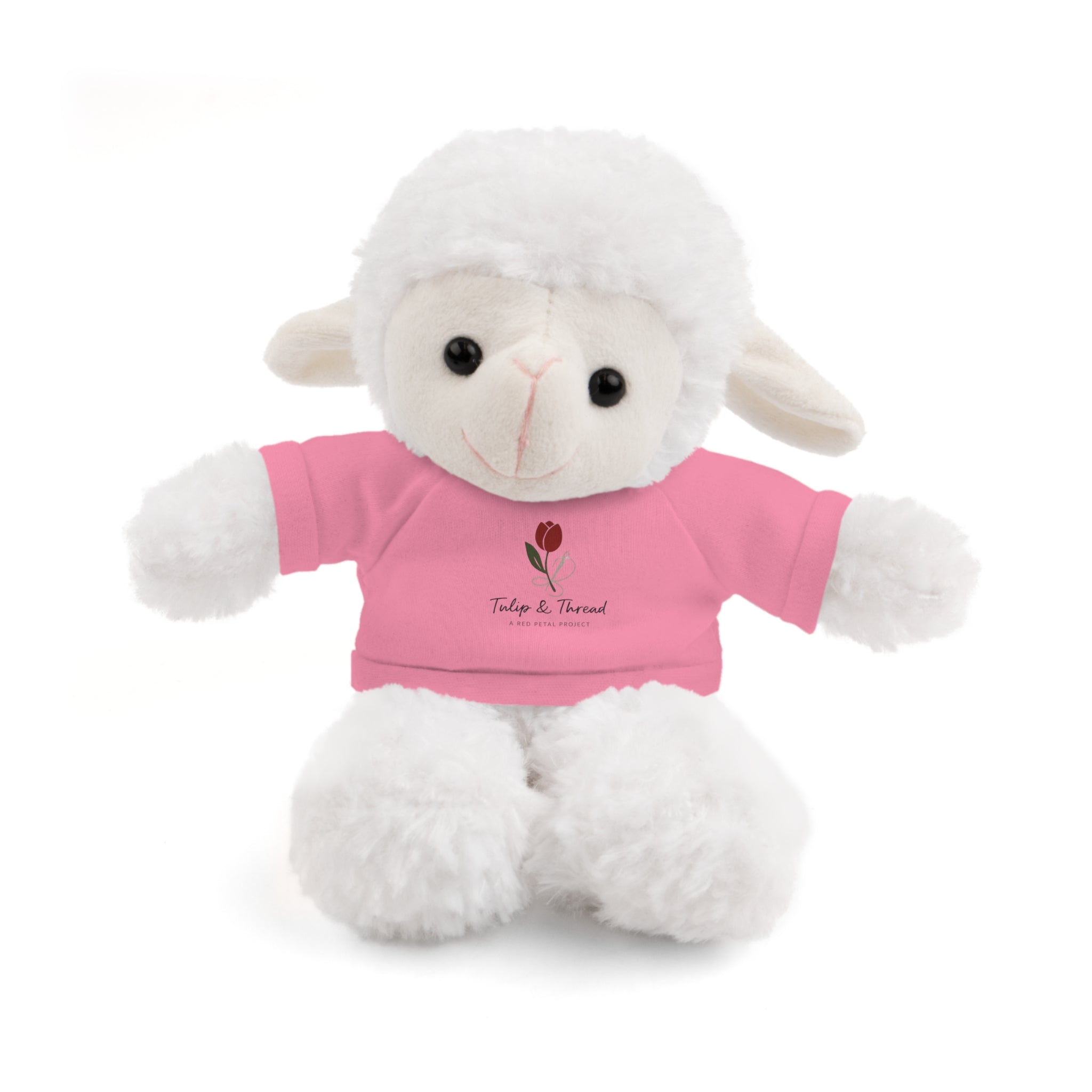 Tulip & Thread Adorable Stuffed Animal with Custom Tee - Perfect Gift for Kids, Birthdays, Holidays, Baby Showers, Plush Toy