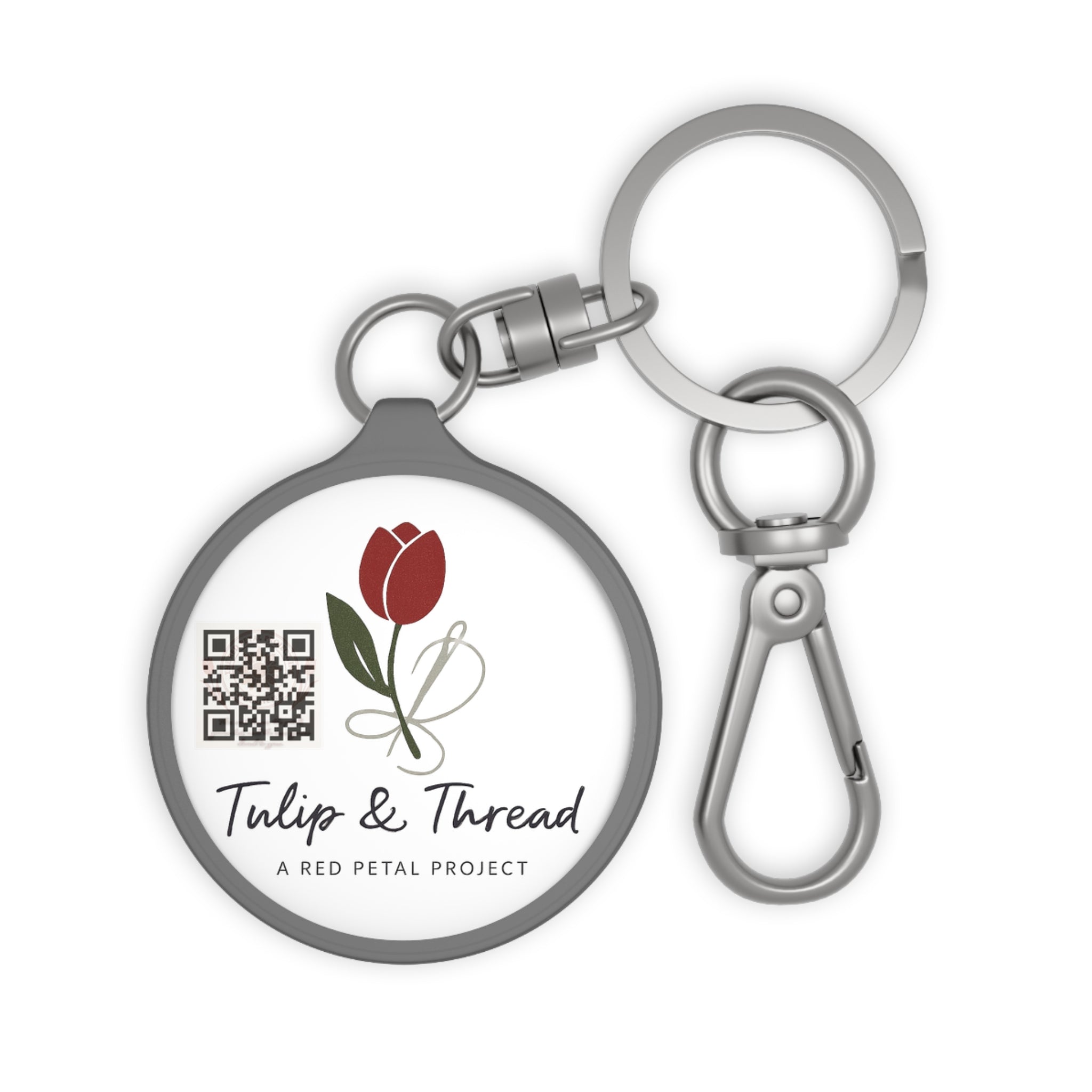 Tulip & Thread Personalized Keyring Tag with Floral Design, Custom Keychain for Gifts, Cute Accessory for Daily Use, Ideal for Weddings, Birthdays, [...]