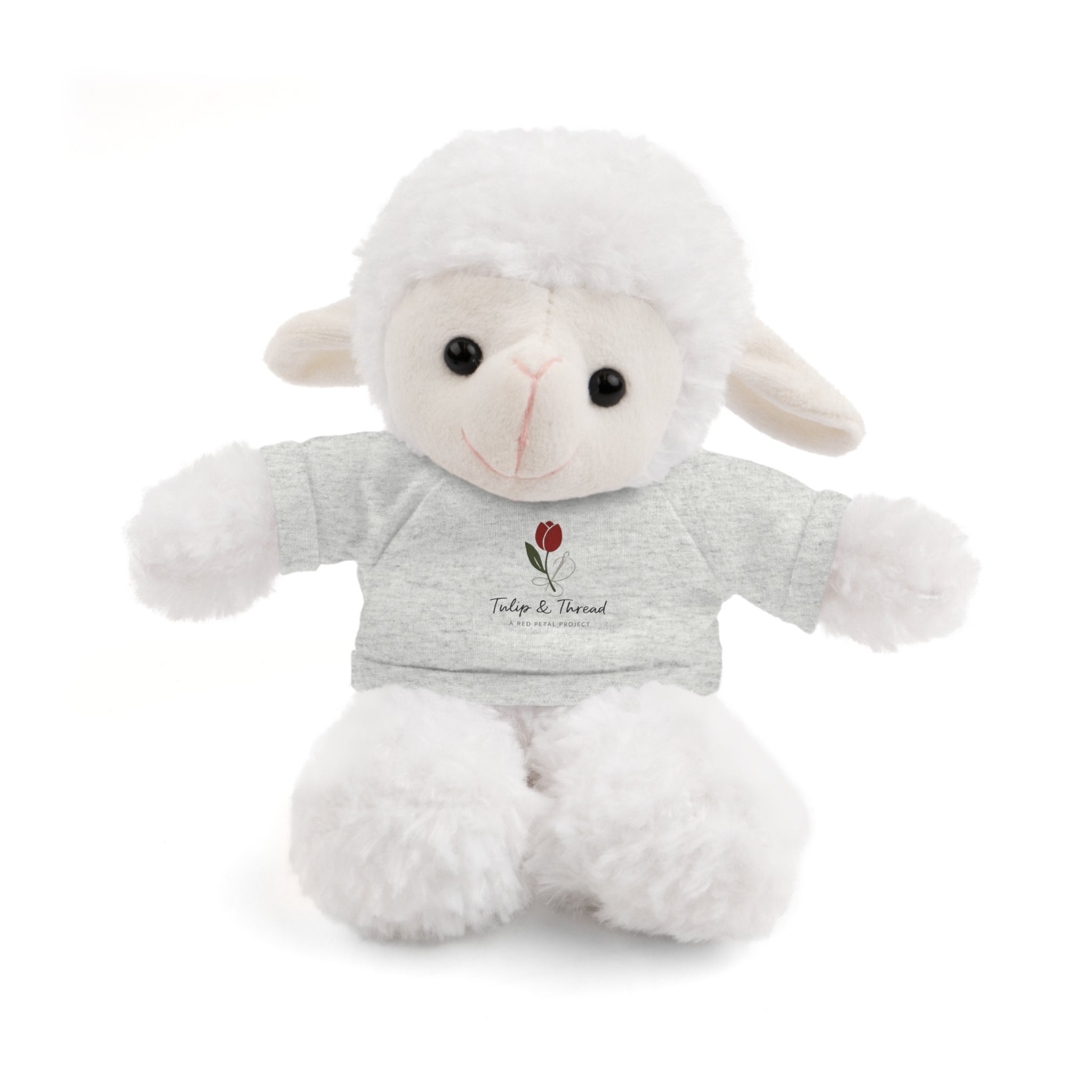 Tulip & Thread Adorable Stuffed Animal with Custom Tee - Perfect Gift for Kids, Birthdays, Holidays, Baby Showers, Plush Toy