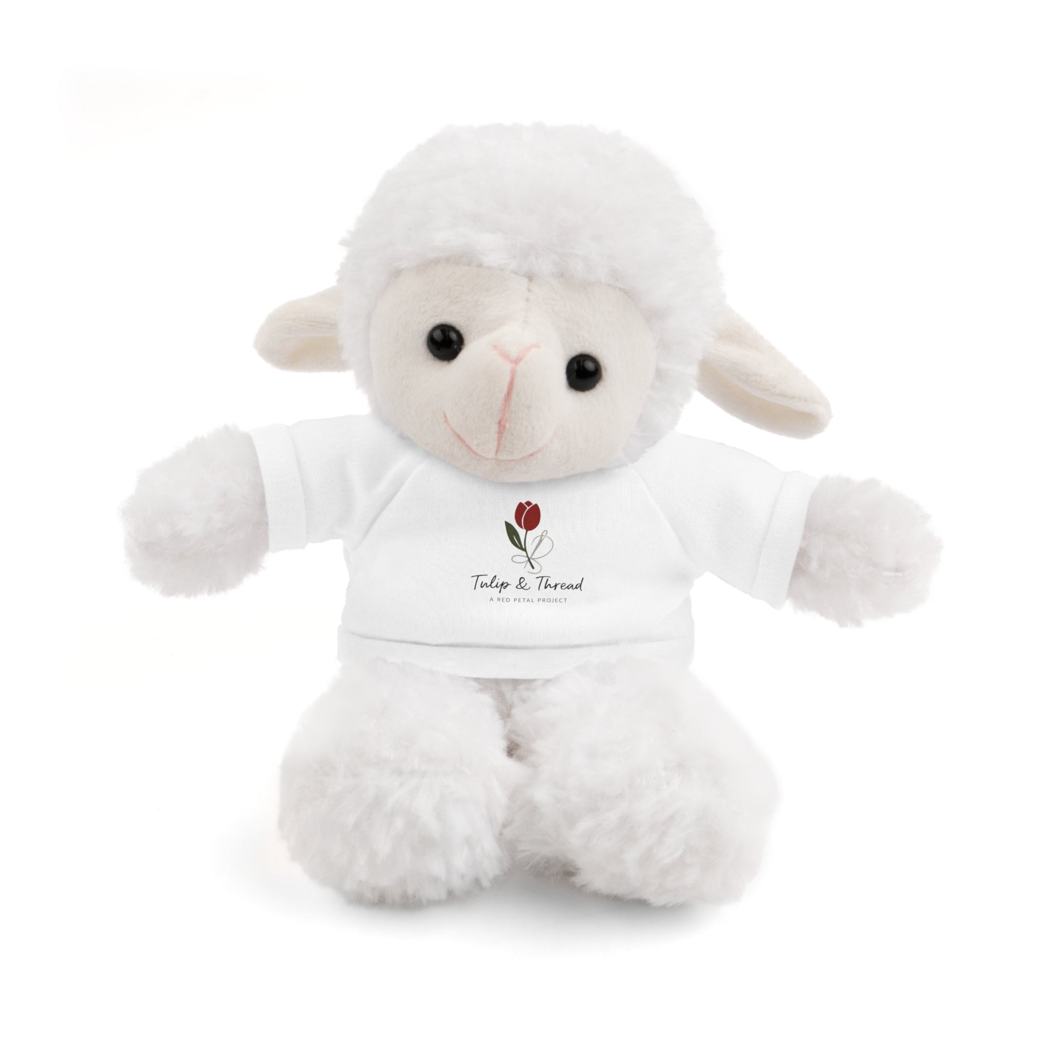 Tulip & Thread Adorable Stuffed Animal with Custom Tee - Perfect Gift for Kids, Birthdays, Holidays, Baby Showers, Plush Toy