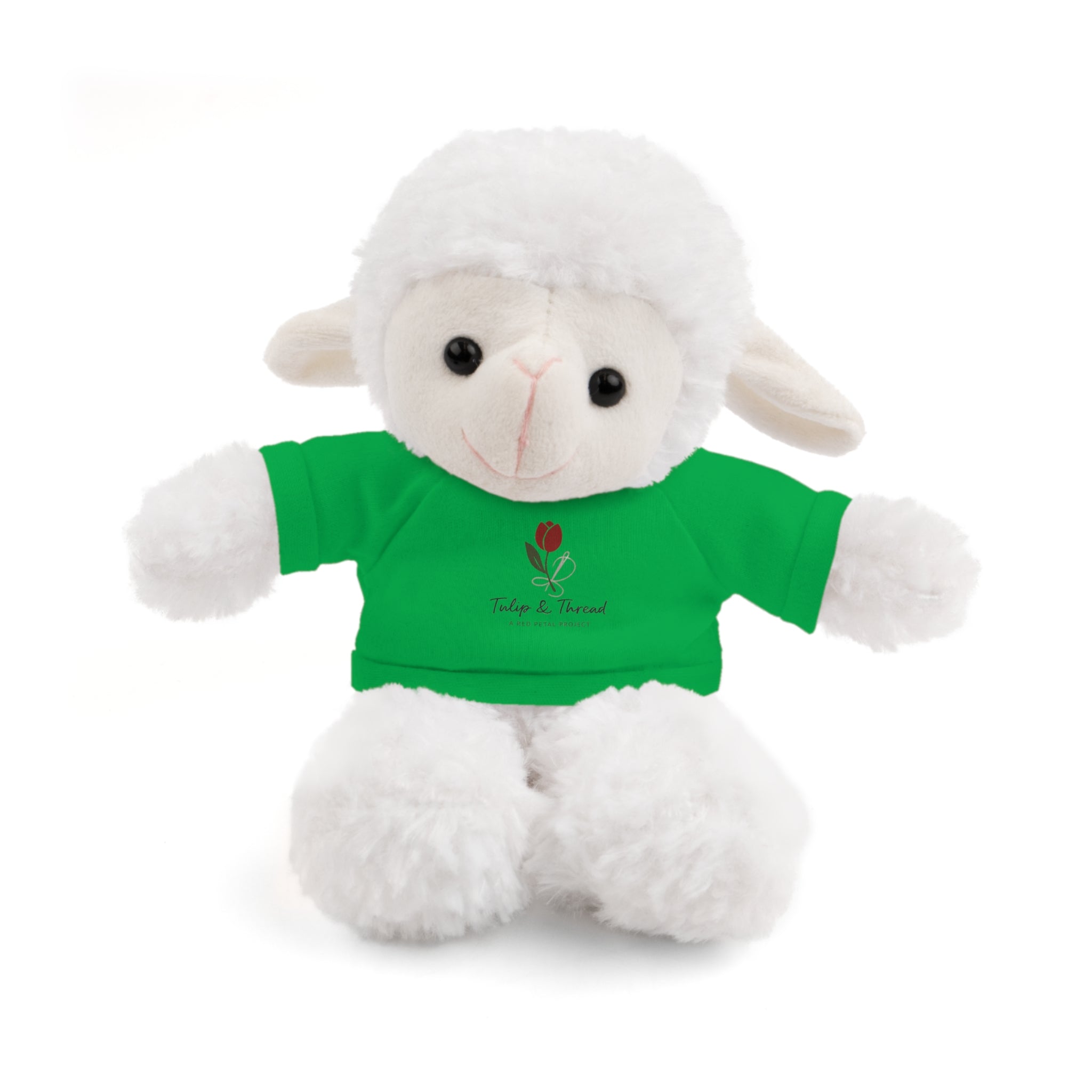 Tulip & Thread Adorable Stuffed Animal with Custom Tee - Perfect Gift for Kids, Birthdays, Holidays, Baby Showers, Plush Toy