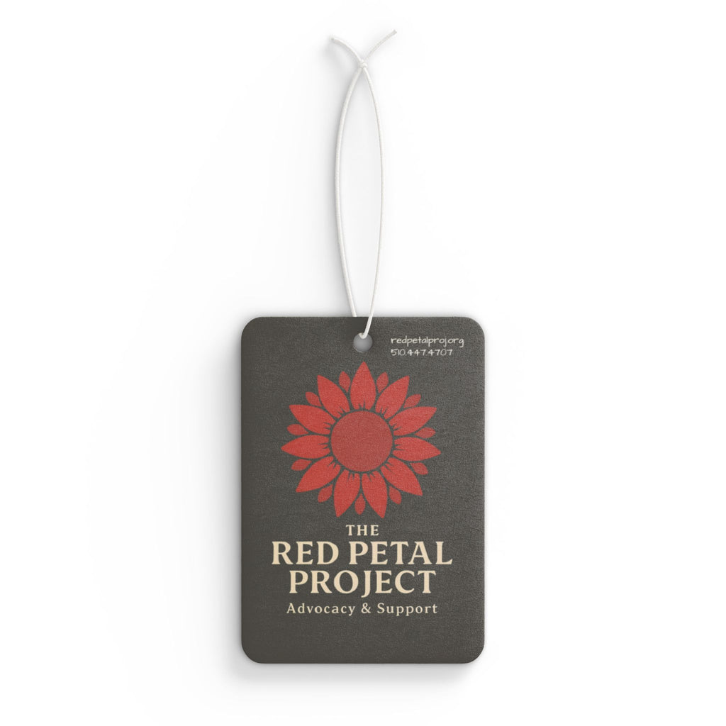 Red Petal Project Car Air Freshener | Floral Scented Gift | Eco-Friendly Choose Joy | Support Advocacy | Perfect for Home & Car