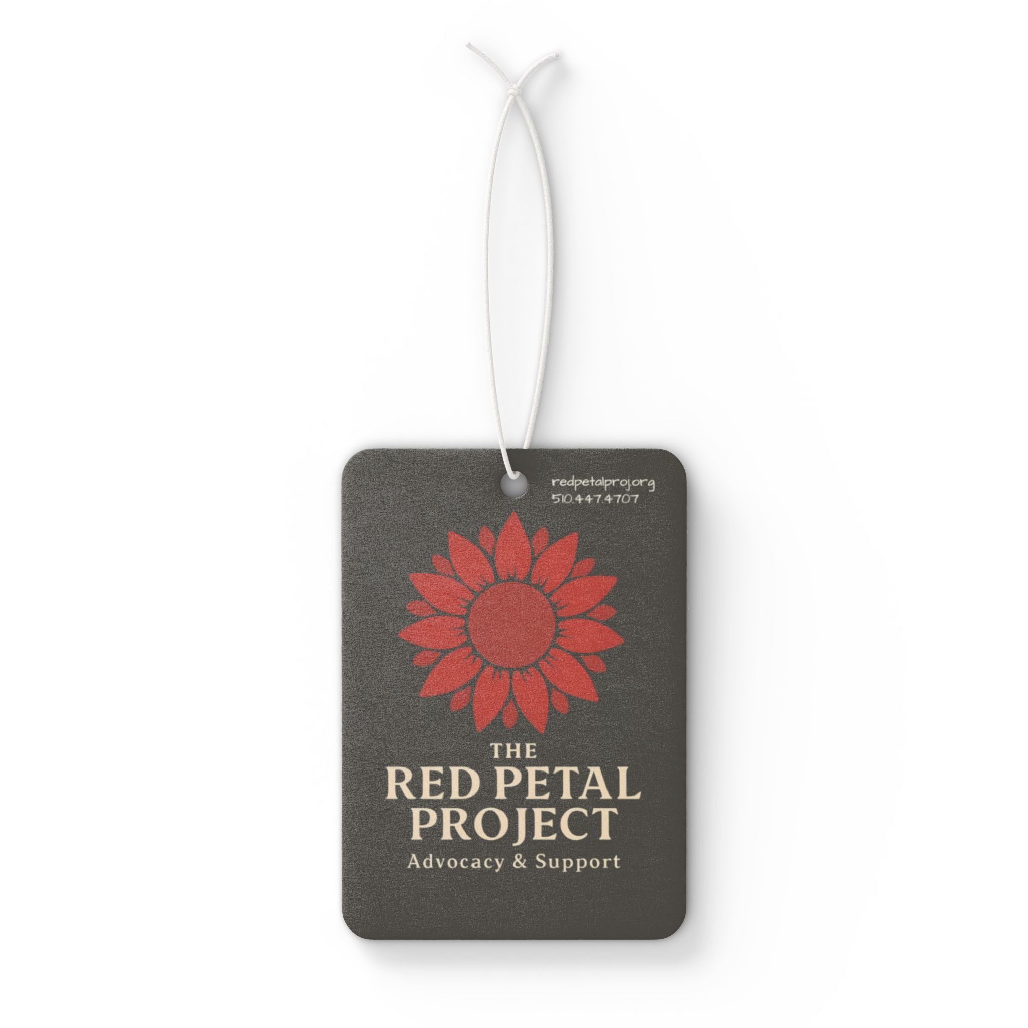 Red Petal Project Car Air Freshener | Floral Scented Gift | Eco-Friendly Choose Joy | Support Advocacy | Perfect for Home & Car