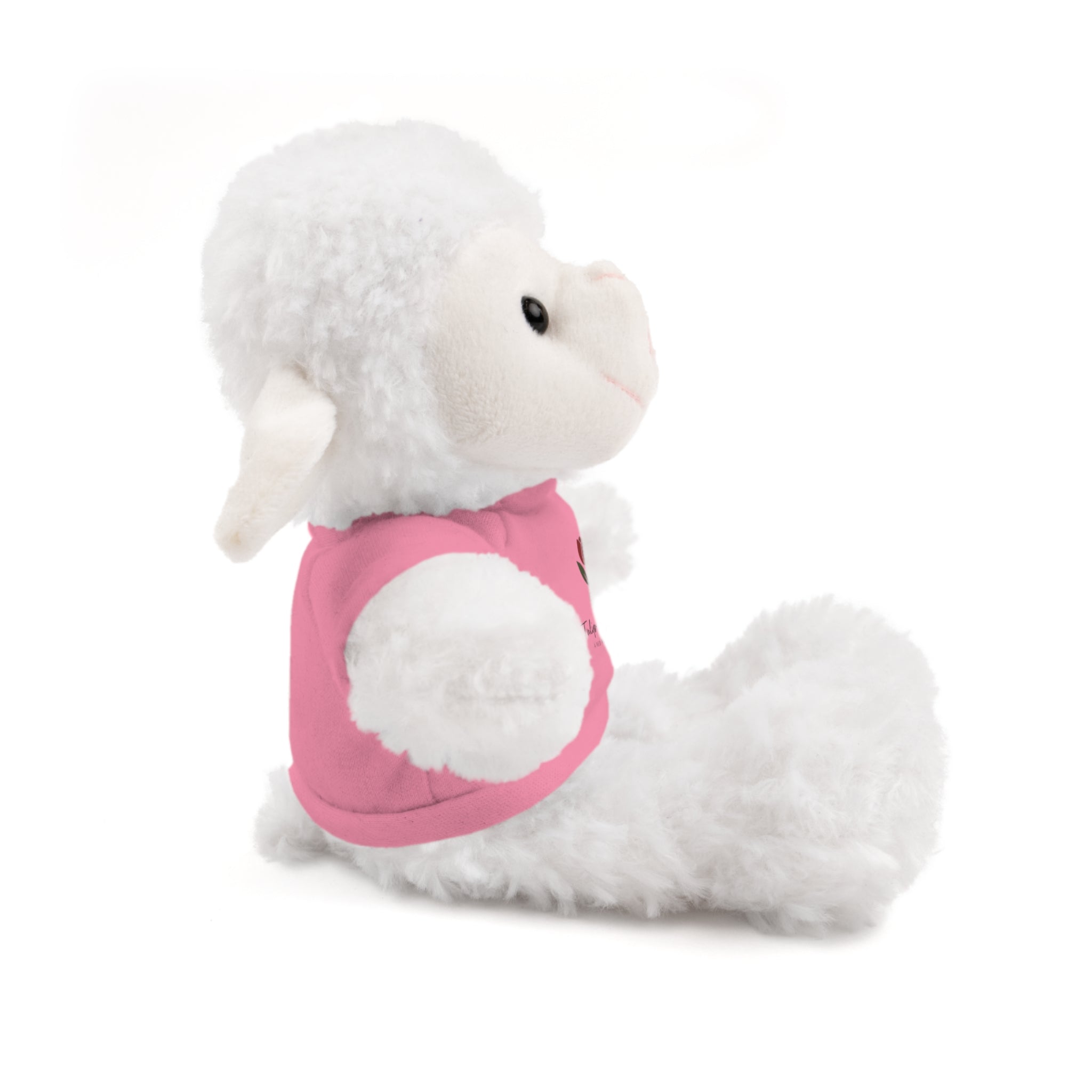 Tulip & Thread Adorable Stuffed Animal with Custom Tee - Perfect Gift for Kids, Birthdays, Holidays, Baby Showers, Plush Toy