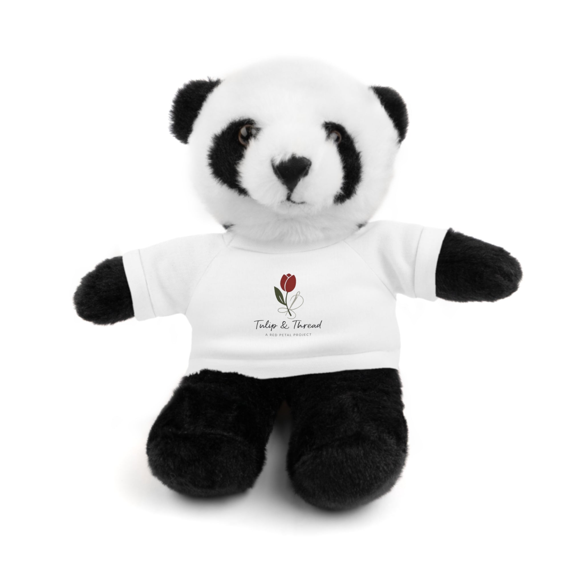 Tulip & Thread Adorable Stuffed Animal with Custom Tee - Perfect Gift for Kids, Birthdays, Holidays, Baby Showers, Plush Toy