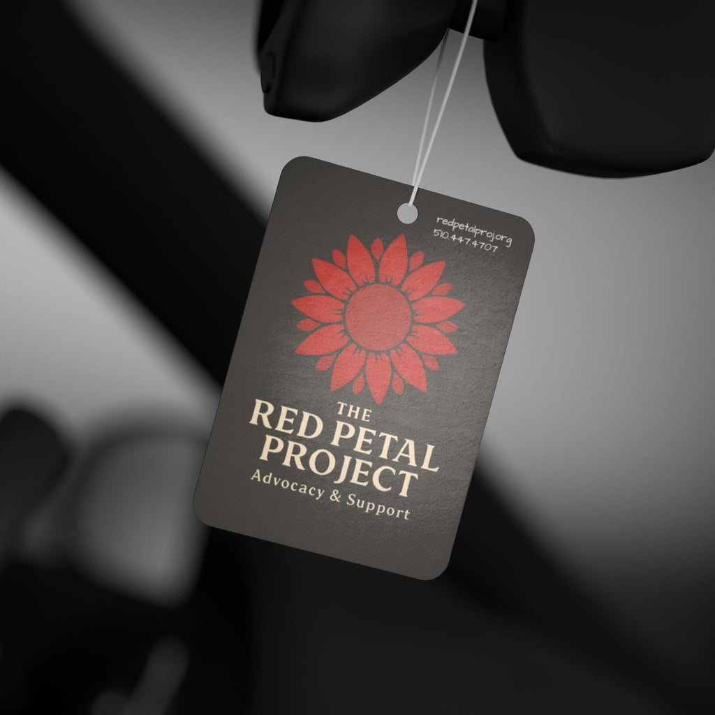 Red Petal Project Car Air Freshener | Floral Scented Gift | Eco-Friendly Choose Joy | Support Advocacy | Perfect for Home & Car