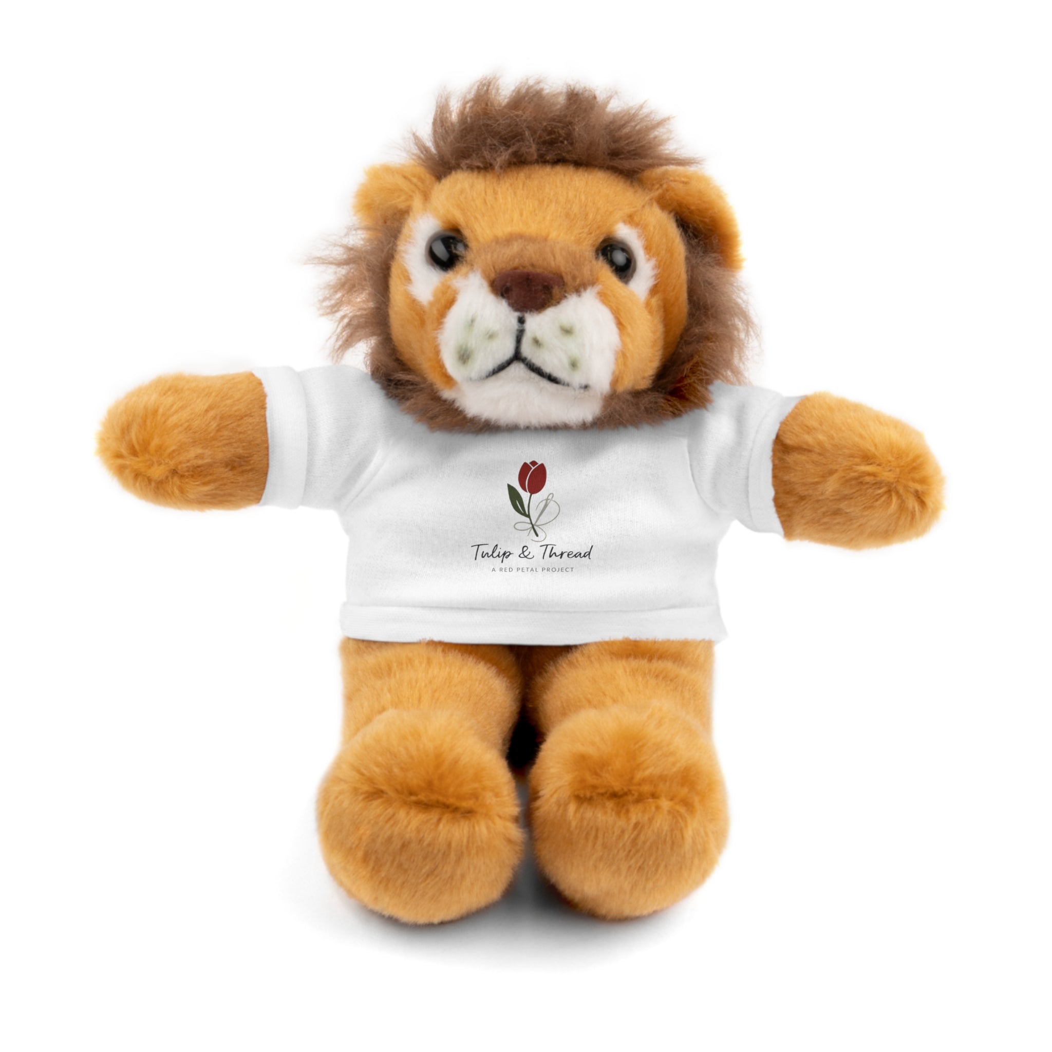 Tulip & Thread Adorable Stuffed Animal with Custom Tee - Perfect Gift for Kids, Birthdays, Holidays, Baby Showers, Plush Toy