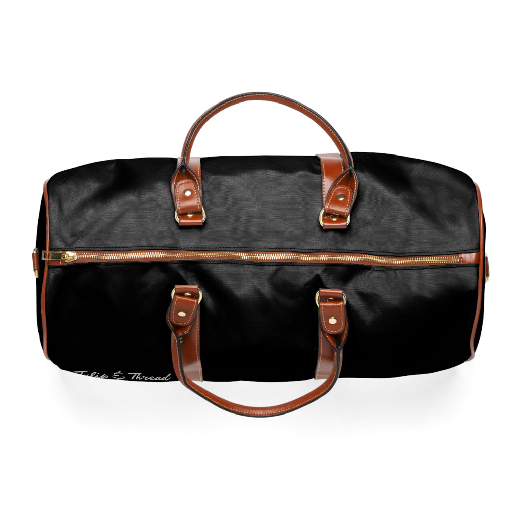 Tulip & Thread Waterproof Travel Bag — Floral Tulip Weekender Duffle