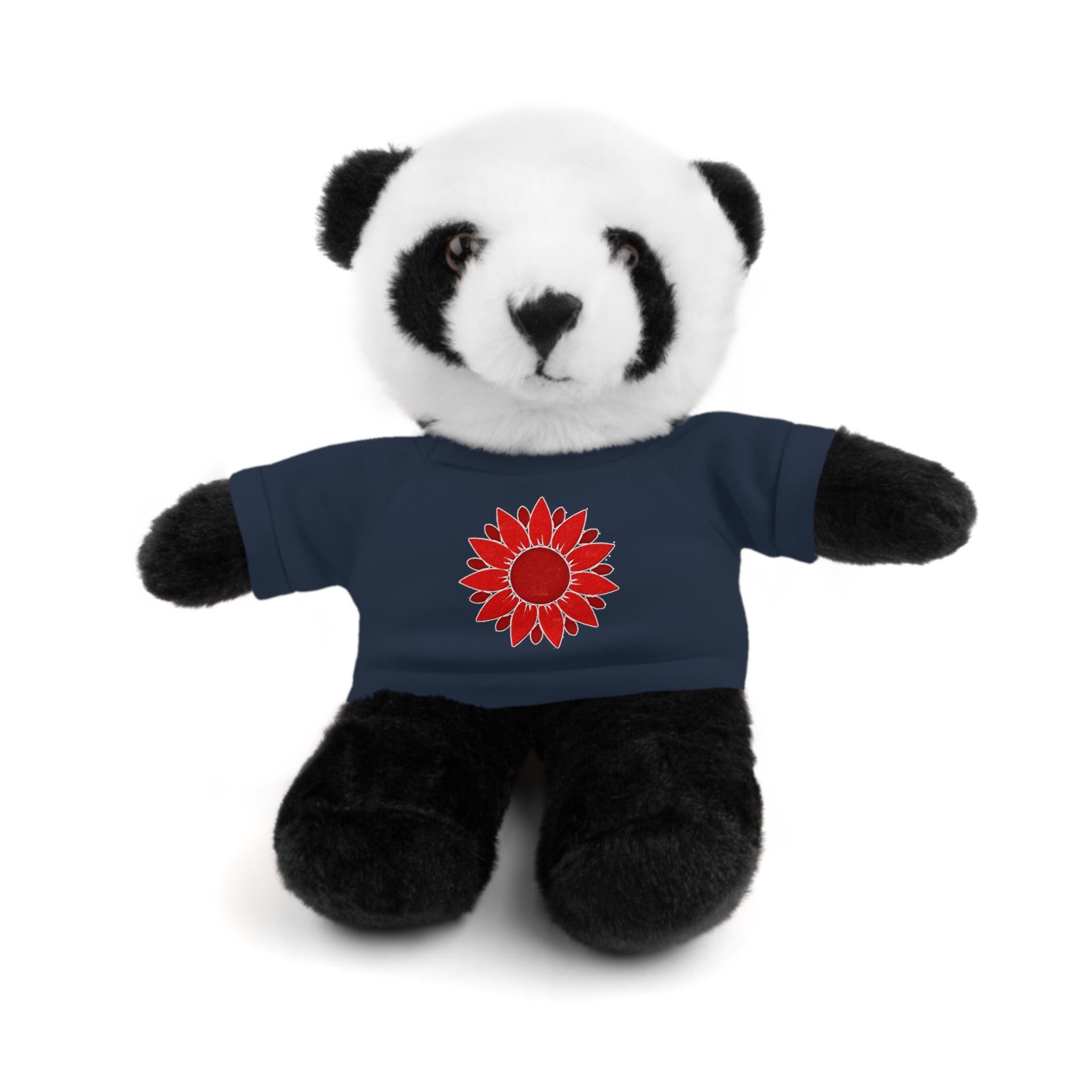 Red Petal Project logo Stuffed Bear with Custom Tee - Perfect Gift for Kids, Birthdays, Baby Showers, Cuddly Companion, Fun Décor, Personalized Gift