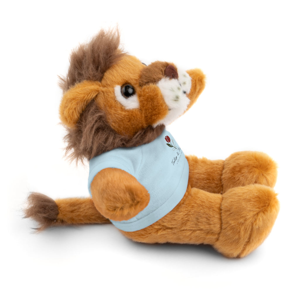 Tulip & Thread Adorable Stuffed Animal with Custom Tee - Perfect Gift for Kids, Birthdays, Holidays, Baby Showers, Plush Toy
