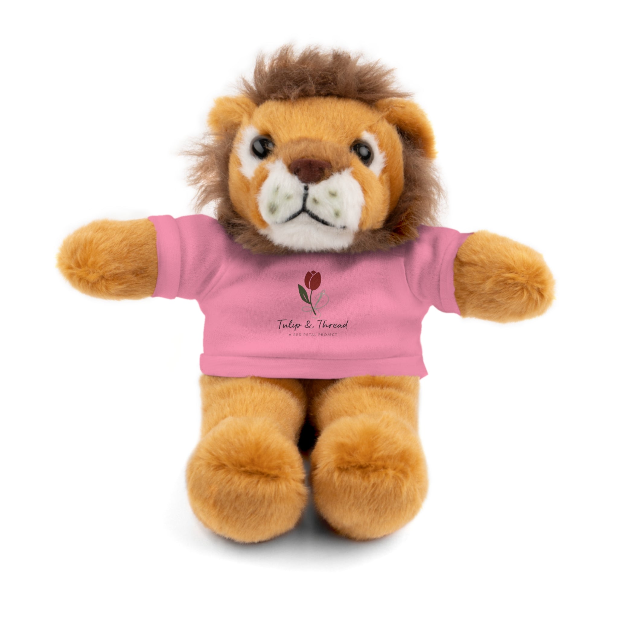 Tulip & Thread Adorable Stuffed Animal with Custom Tee - Perfect Gift for Kids, Birthdays, Holidays, Baby Showers, Plush Toy