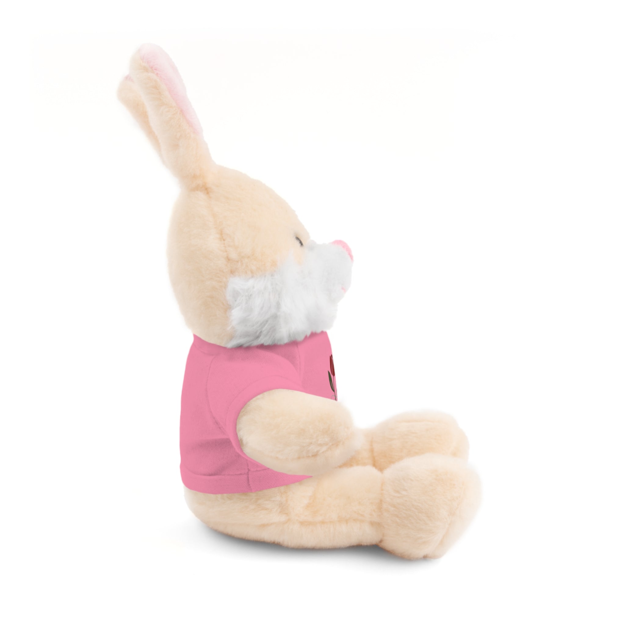 Tulip & Thread Adorable Stuffed Animal with Custom Tee - Perfect Gift for Kids, Birthdays, Holidays, Baby Showers, Plush Toy