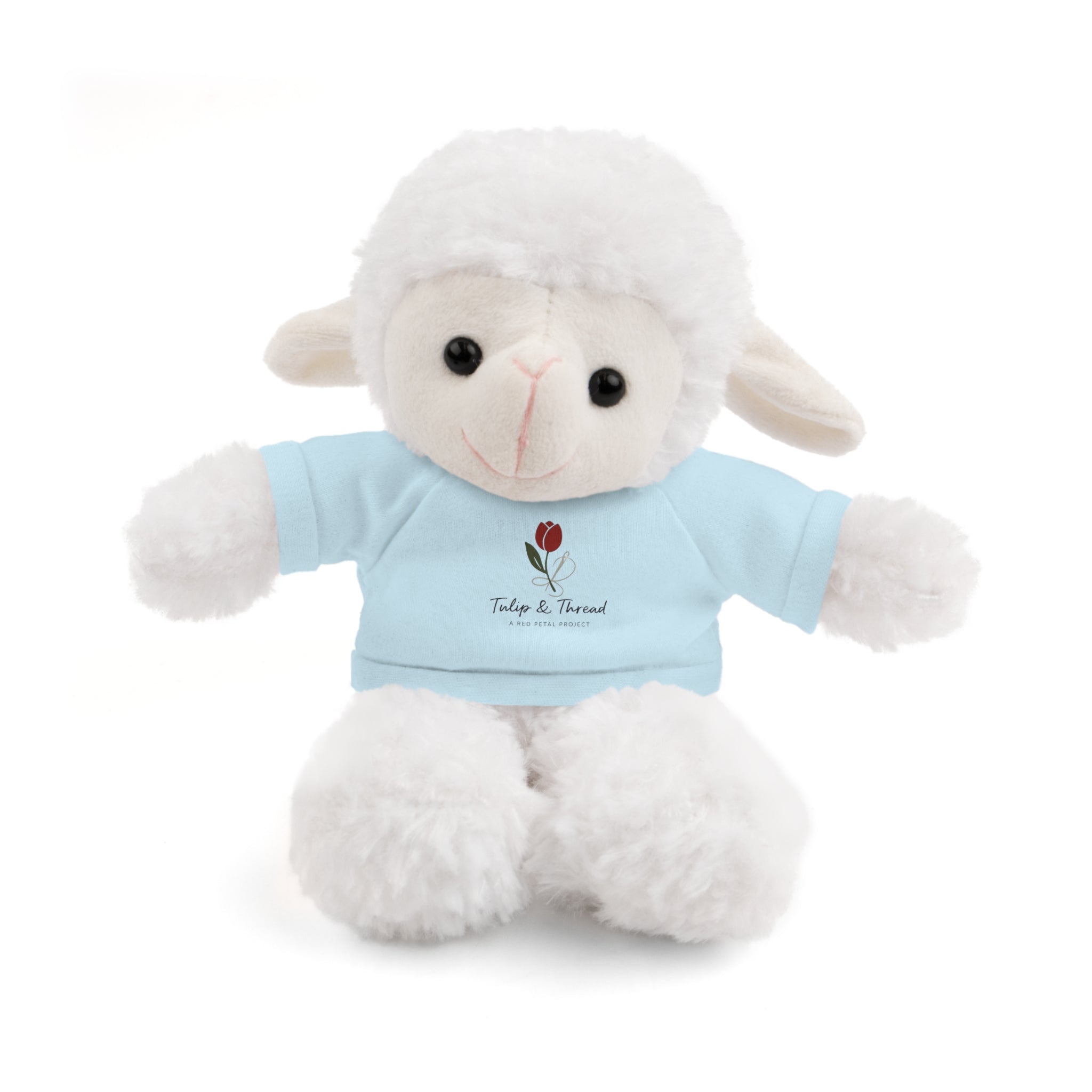 Tulip & Thread Adorable Stuffed Animal with Custom Tee - Perfect Gift for Kids, Birthdays, Holidays, Baby Showers, Plush Toy