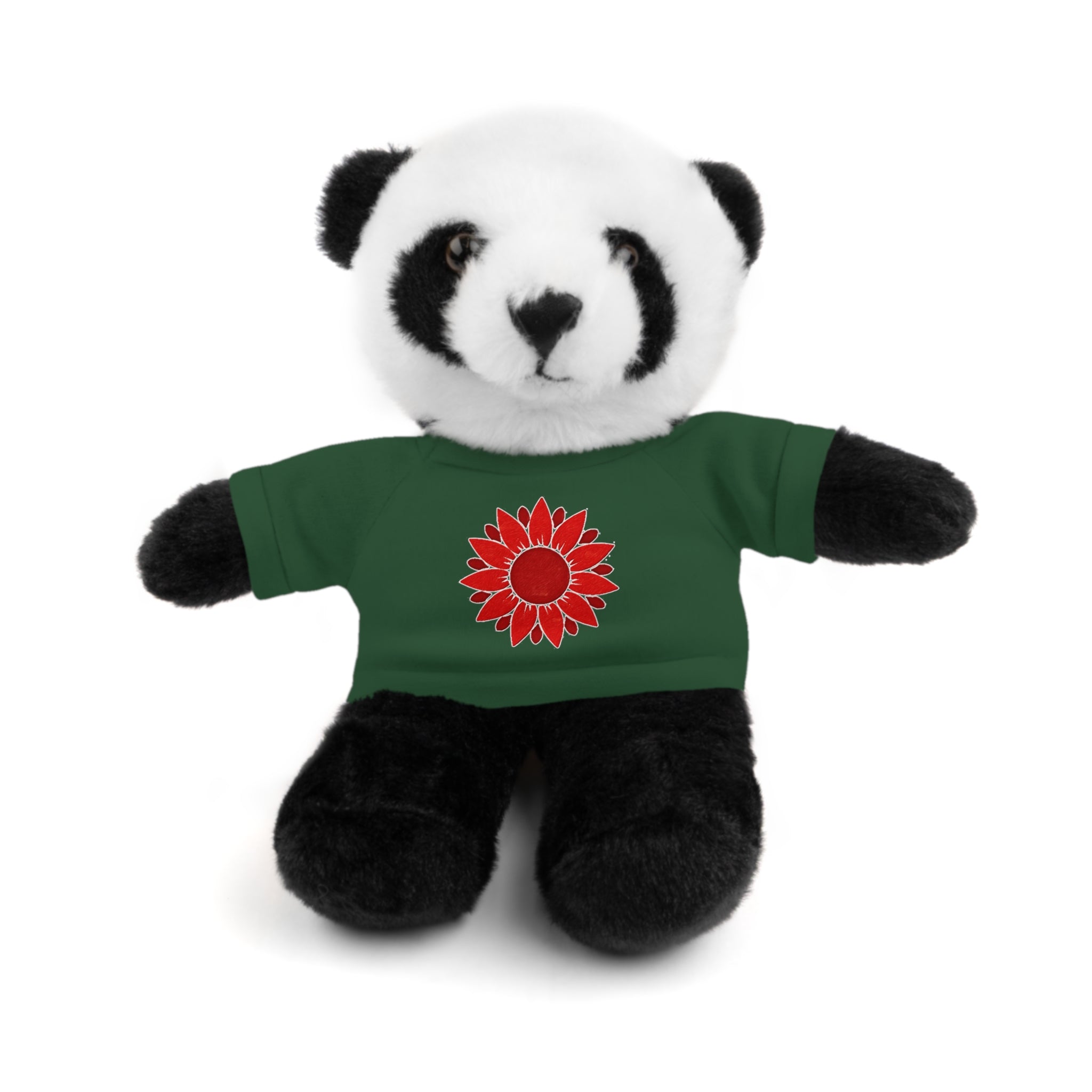 Red Petal Project logo Stuffed Bear with Custom Tee - Perfect Gift for Kids, Birthdays, Baby Showers, Cuddly Companion, Fun Décor, Personalized Gift