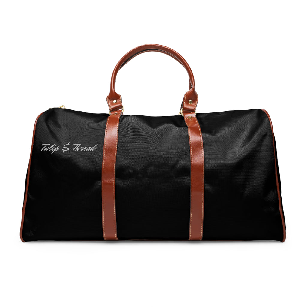 Tulip & Thread Waterproof Travel Bag — Floral Tulip Weekender Duffle