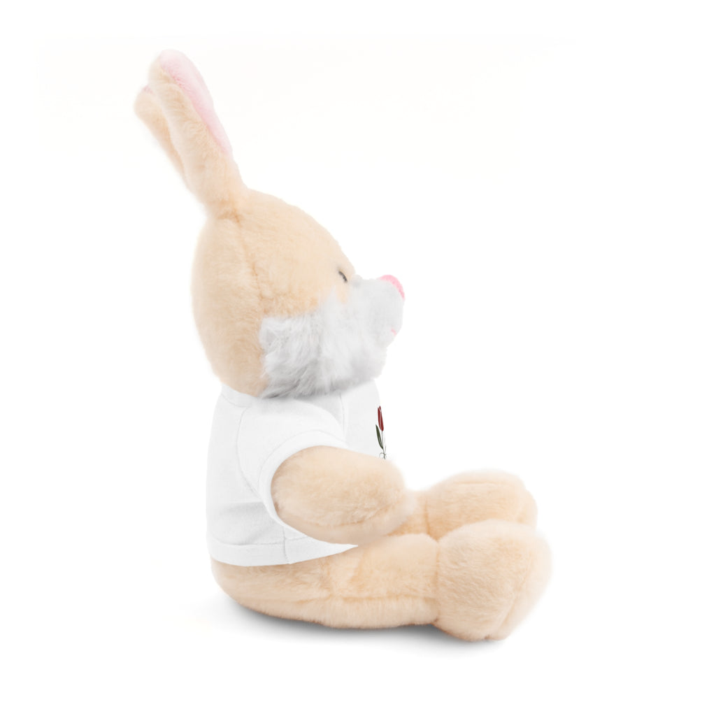 Tulip & Thread Adorable Stuffed Animal with Custom Tee - Perfect Gift for Kids, Birthdays, Holidays, Baby Showers, Plush Toy